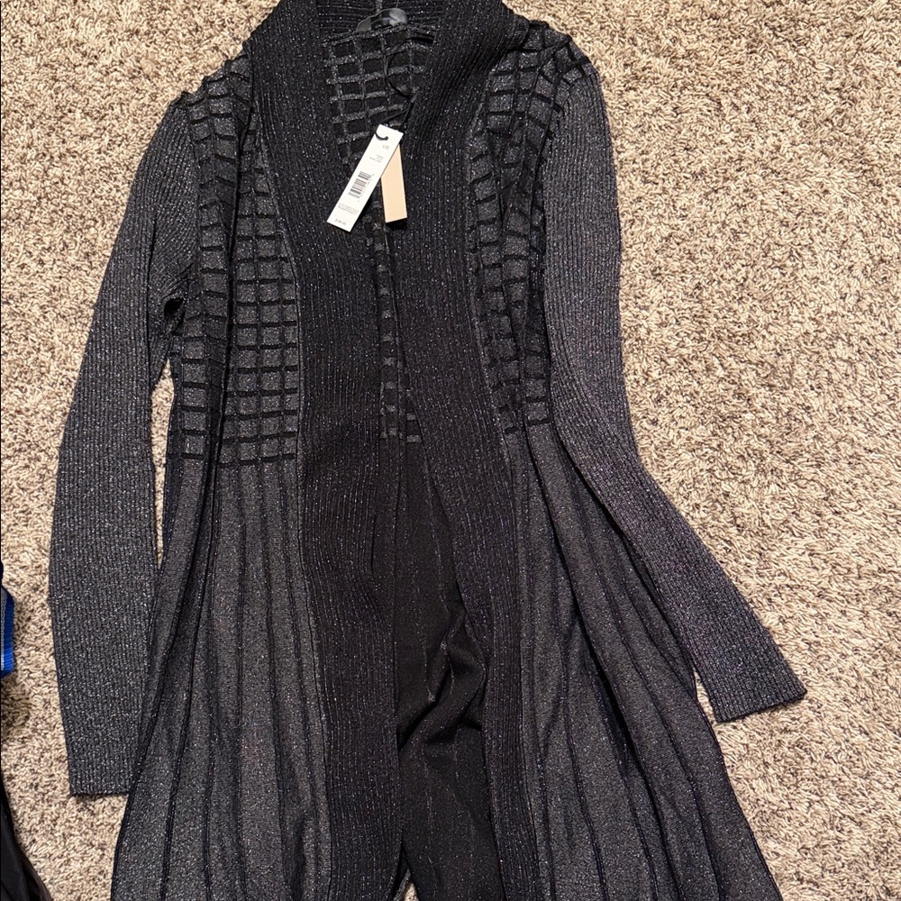Tahari Viscose Blend Black Sweater